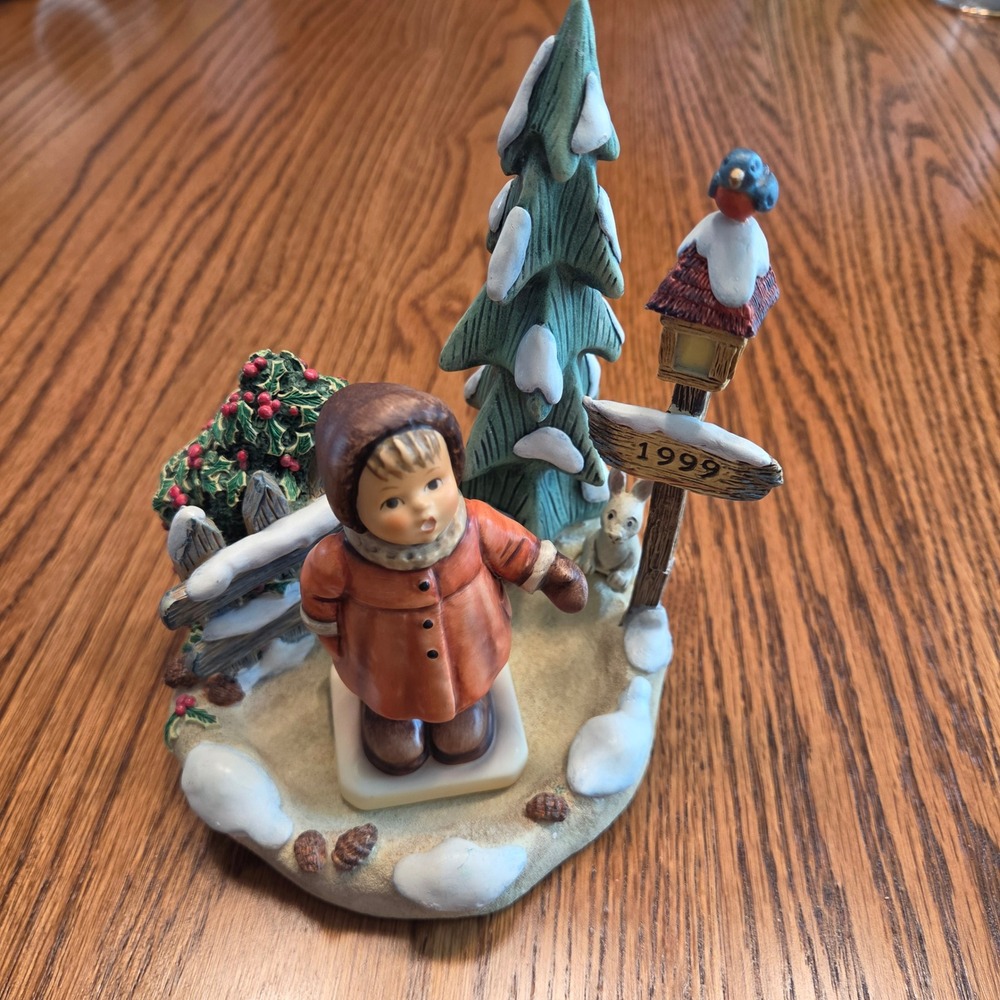 Goebel Hummelscapes Season Finale A Winter Song Hum 476 1999 Millennium Figurine